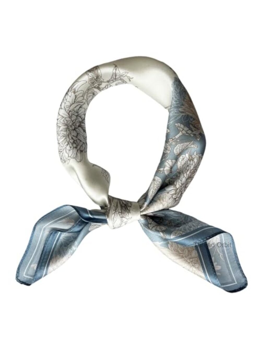 100% Mulberry Silk Scarf 21" Square Satin Neckerchief Hair Wrap
